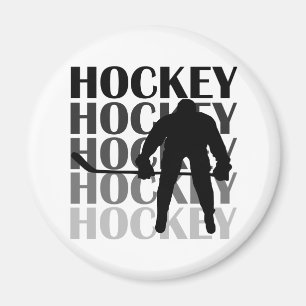 Hockey Silhouette T-shirts and Gifts Magnet