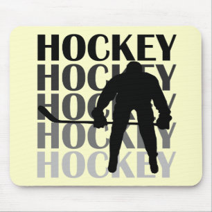 Hockey Silhouette T-shirts and Gifts Mouse Mat