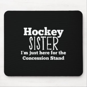Hockey Sister Girls Sibling Daughter Son Game Mouse Mat