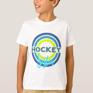 Hockey Sister With Modern Hockey Circles T-Shirt