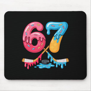 Hockey Six Seven Ice Cream Drip Mouse Mat