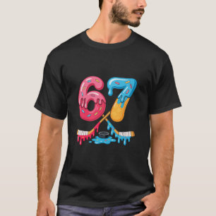 Hockey Six Seven Ice Cream Drip T-Shirt