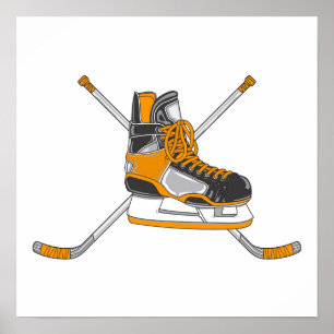Hockey Skate Poster