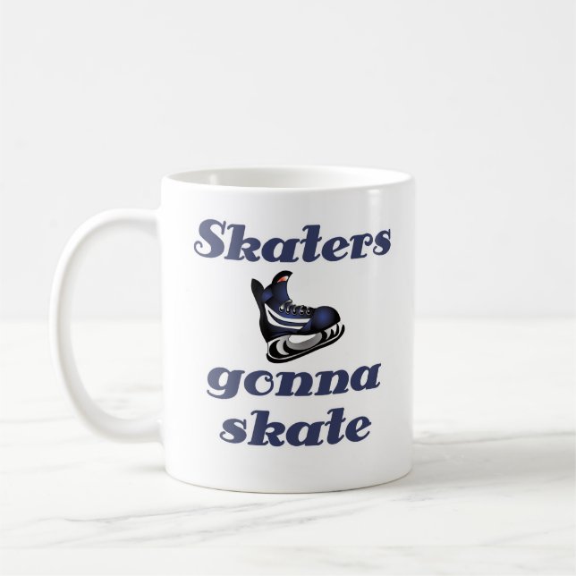 Hockey Skaters Gonna Skate Coffee Mug (Left)