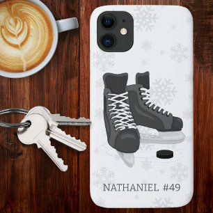 Hockey Skates Monogram iPhone 11 Case