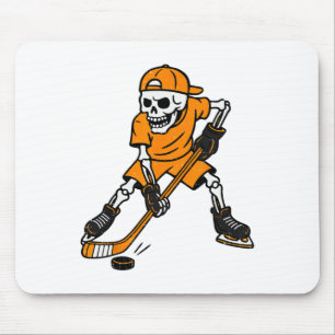 Hockey Skeleton Halloween Costume Boys Teens Girls Mouse Mat