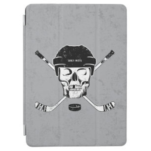 Hockey Skull and Crossed Sticks iPad Air Cover