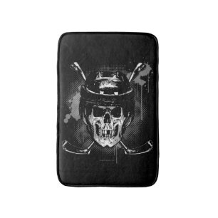 Hockey Skull Bath Mat