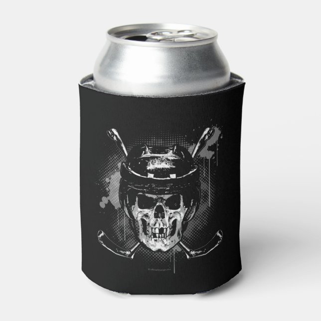 Hockey Skull Can Cooler (Can Front)