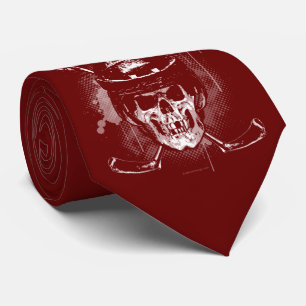 Hockey Skull Neck Tie