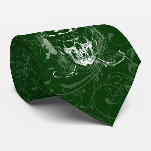 Hockey Skull Tie (Rolled)