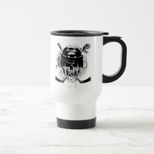 Hockey Skull Travel Mug