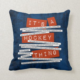 Hockey Slang Cushion