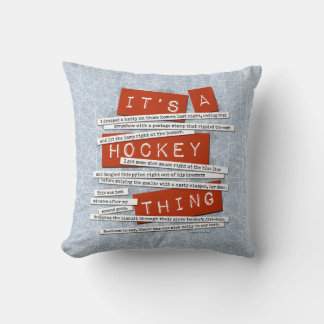 Hockey Slang Cushion