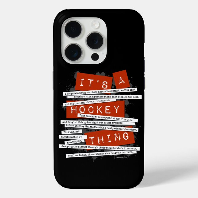 Hockey Slang iPhone 5 case (Back)