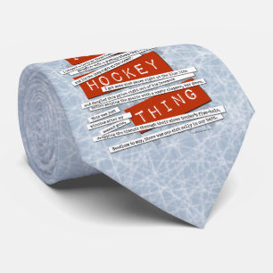 Hockey Slang Tie