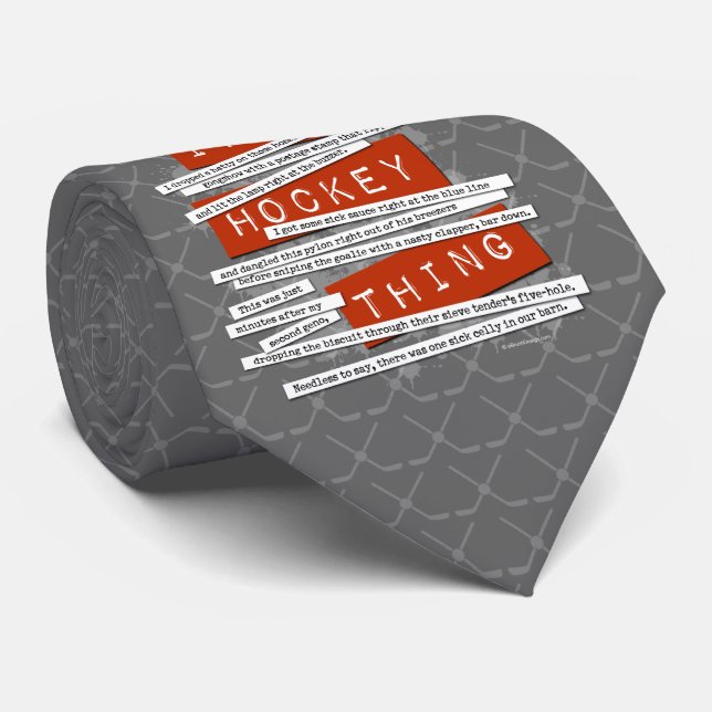 Hockey Slang Tie (Rolled)