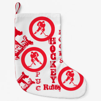 Hockey small christmas stocking