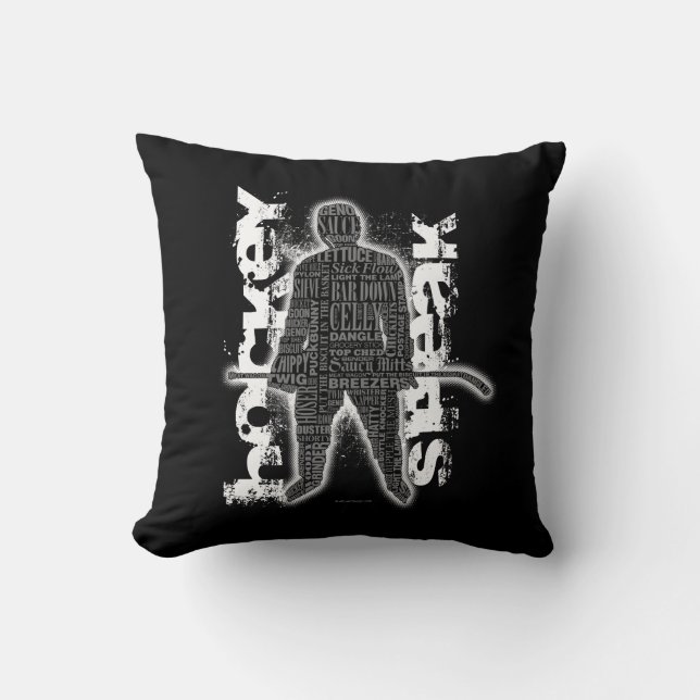 Hockey Speak Cushion (Front)