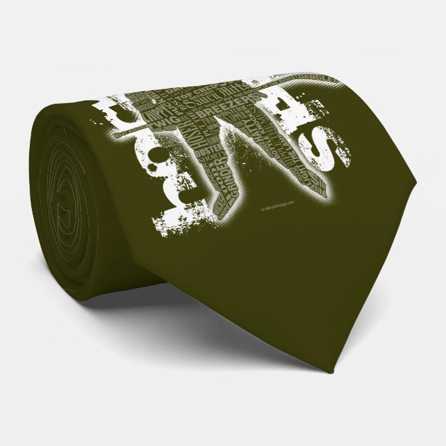 Hockey Speak Neck Tie (Rolled)