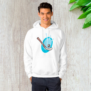 Hockey Sport Stick And Puck Hoodie