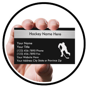 Hockey Sports  Business Cards
