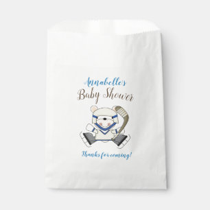 Hockey Sports Polar Bear Baby Shower Favour Bags