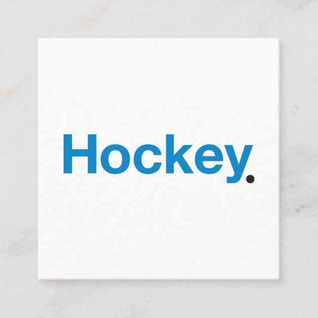 Hockey Square Business Card (Front)