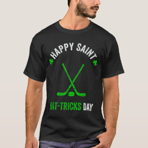 Hockey st patricks day boys men shamrock hockey Ho T-Shirt
