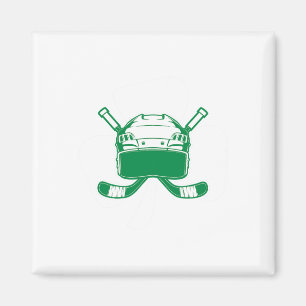 Hockey St Patricks Day Shamrock Hockey Lover Irish Magnet