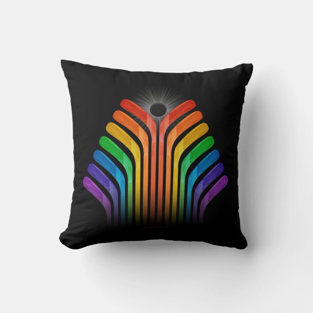 Hockey Stick Spectrum Cushion (Front)