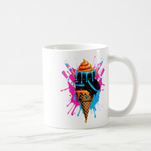 Hockey Sticks Ice Cream Sprinkle Drip Sport Boy Yo Coffee Mug