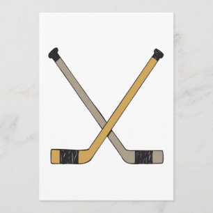 Hockey Sticks Invitation