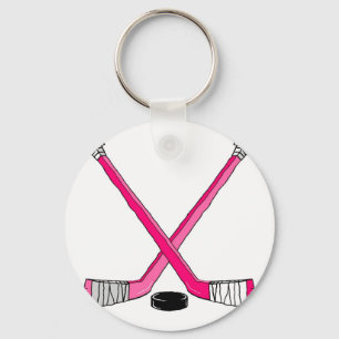 Hockey Sticks Key Ring