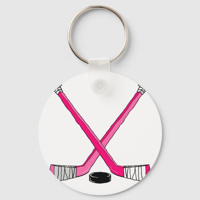 Hockey Sticks Key Ring (Front)