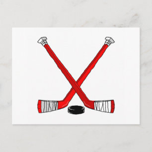 Hockey Sticks Postcard