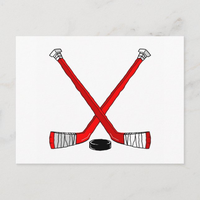 Hockey Sticks Postcard (Front)