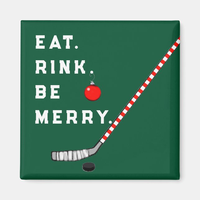 Hockey Stocking Stuffers Magnet (Front)