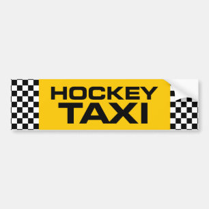 Hockey Taxi Bumper Sticker