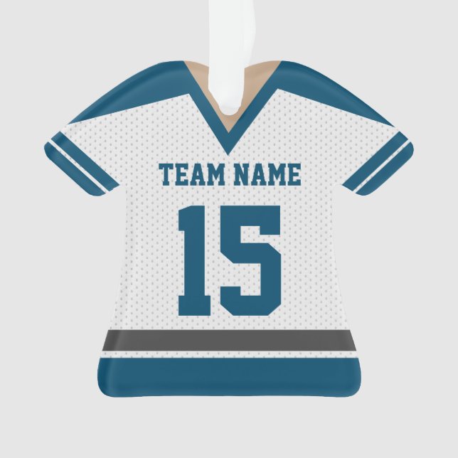 Hockey Team Jersey with Photo Ornament (Front)