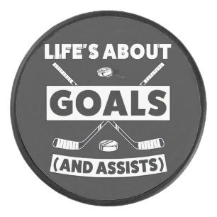 Hockey Team Spirit Quote Tee Hockey Puck