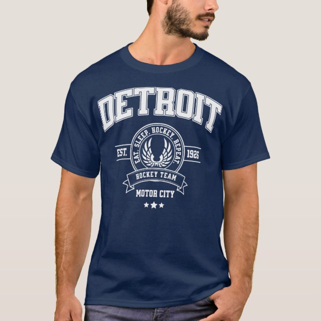 Hockey Team Vintage Design T-Shirt (Front)