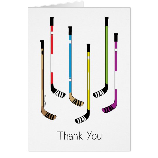 Hockey Thank You Card