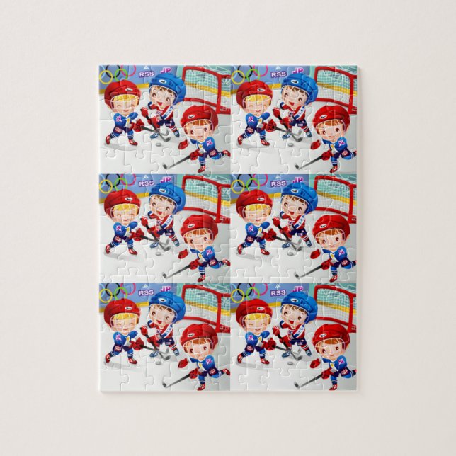 Hockey - The best game you can name Jigsaw Puzzle (Vertical)
