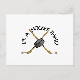 Hockey Thing Postcard