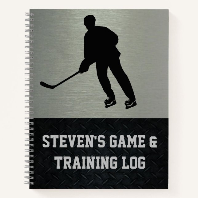 Hockey Training Logbook Notebook (Front)