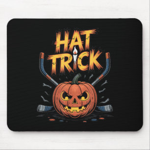 Hockey Trick Halloween Soky Pumpkin Ice Hockey Hal Mouse Mat
