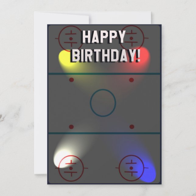 Hockey Trivia Birthday Card (Front)