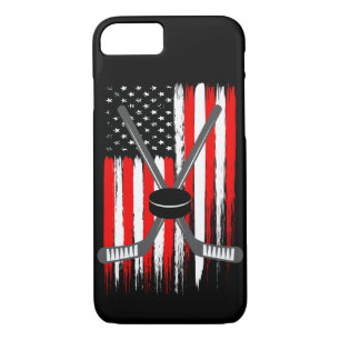 Hockey USA Flag phone case Team player gift
