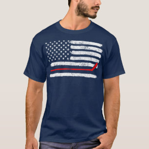 Hockey USA Flag Vintage 1 T-Shirt